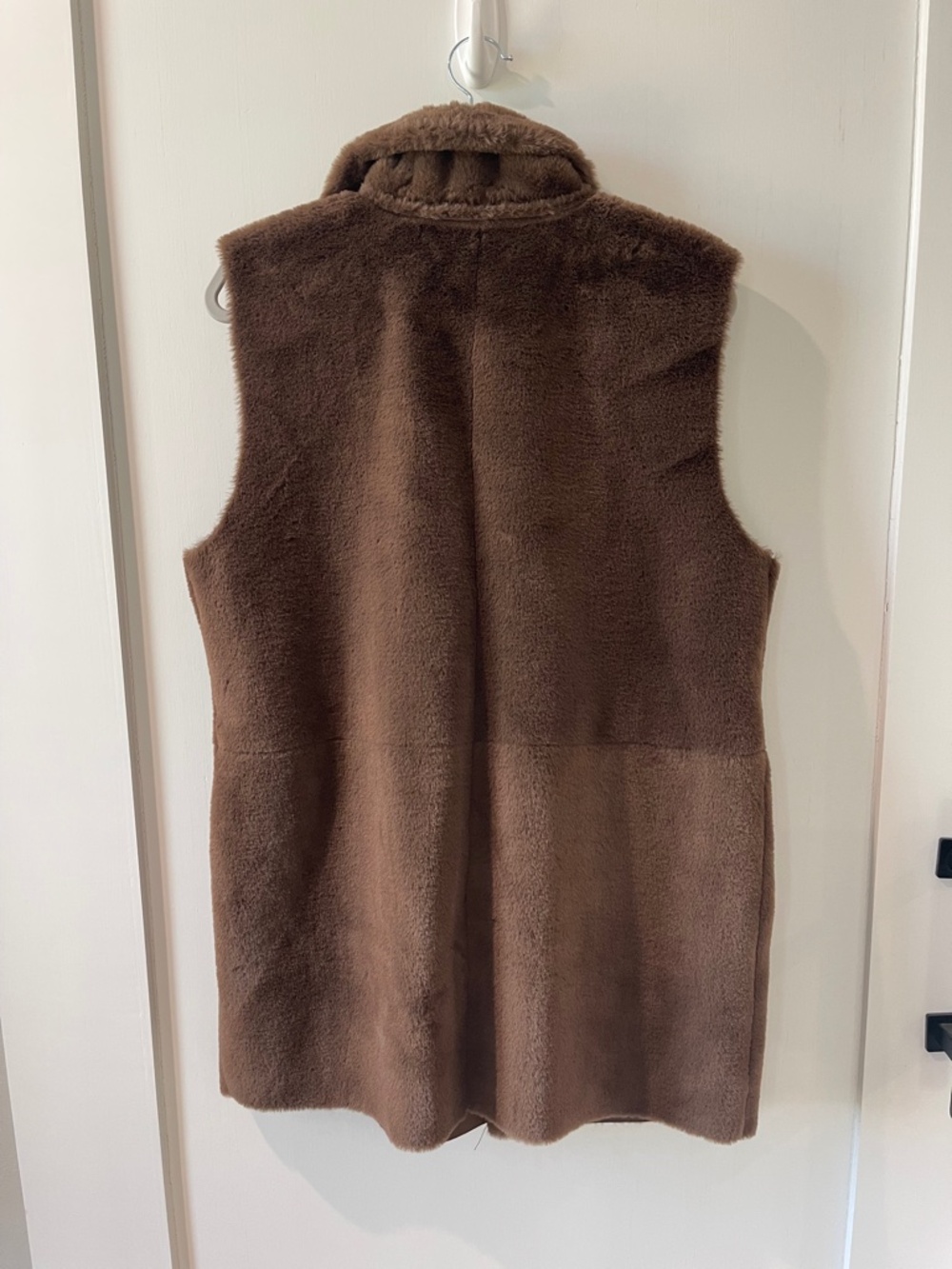 Lauren Ralph Lauren Women's Reversible Faux Shearling Brown Vest Size Large - Picture 4 of 8